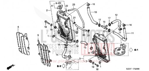 RADIATEUR (CR250R2-4) CR250R2 de 2002